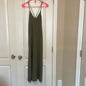 Women’s Old Navy Small Camo Green Maxi Dress